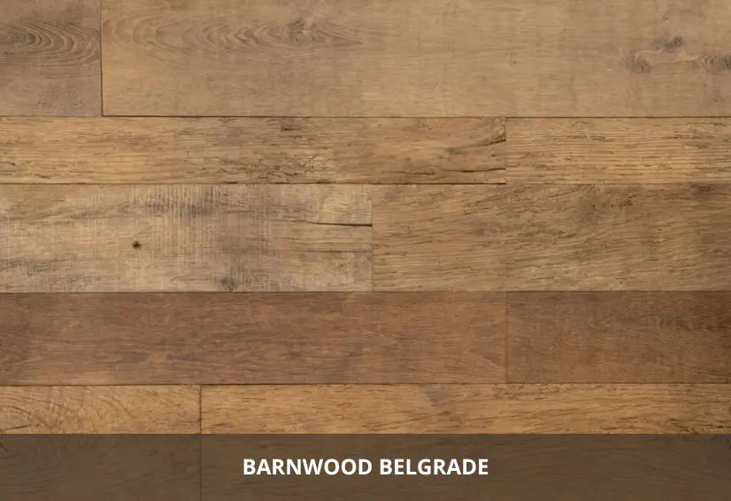 detail of reclaimed wood wall panels with natural patina and knots