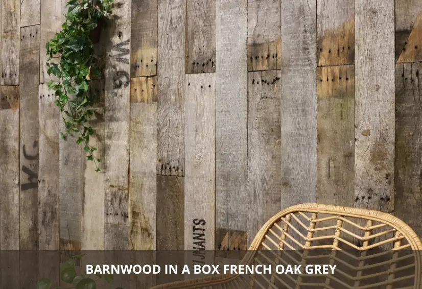 rustic reclaimed wood paneling made from weathered barnwood planks