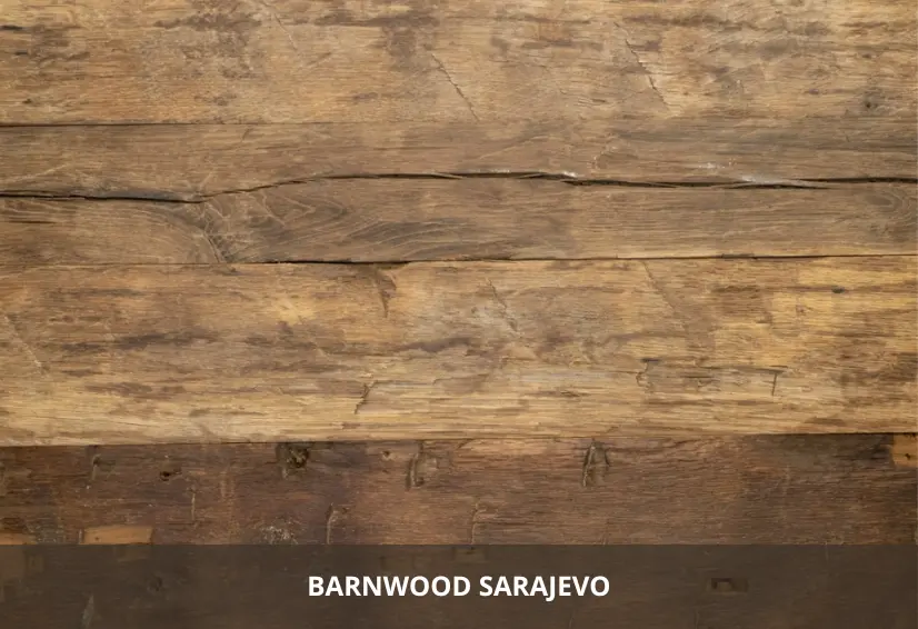 Authentic reclaimed wood paneling with aged textures and natural weathered wood details
