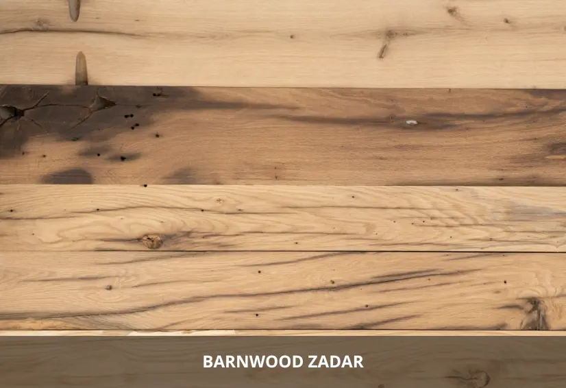 Stylish reclaimed wood paneling suitable for modern and industrial interior wall designs