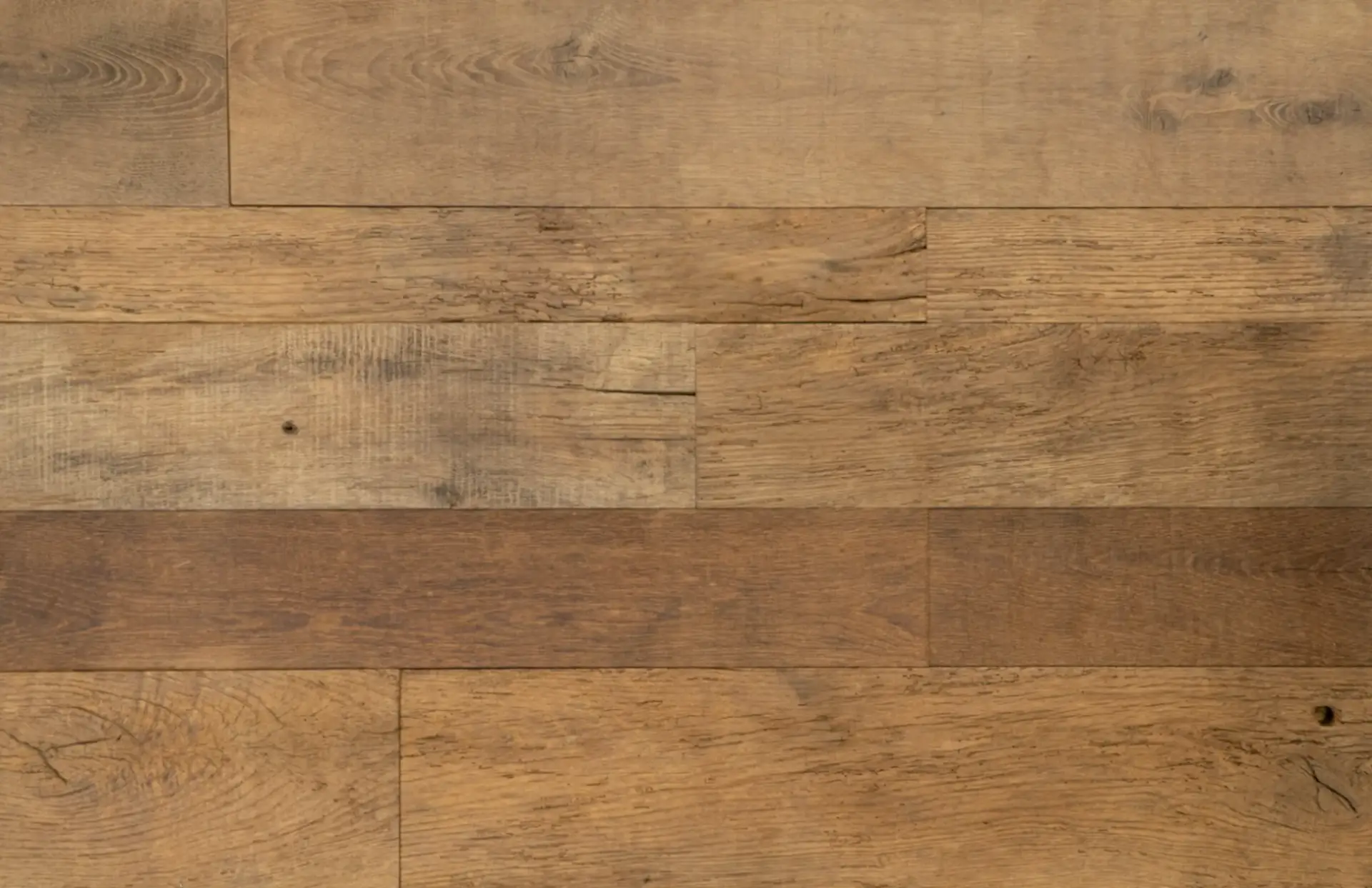 Rustic faux wood beam cladding with realistic aged timber character.