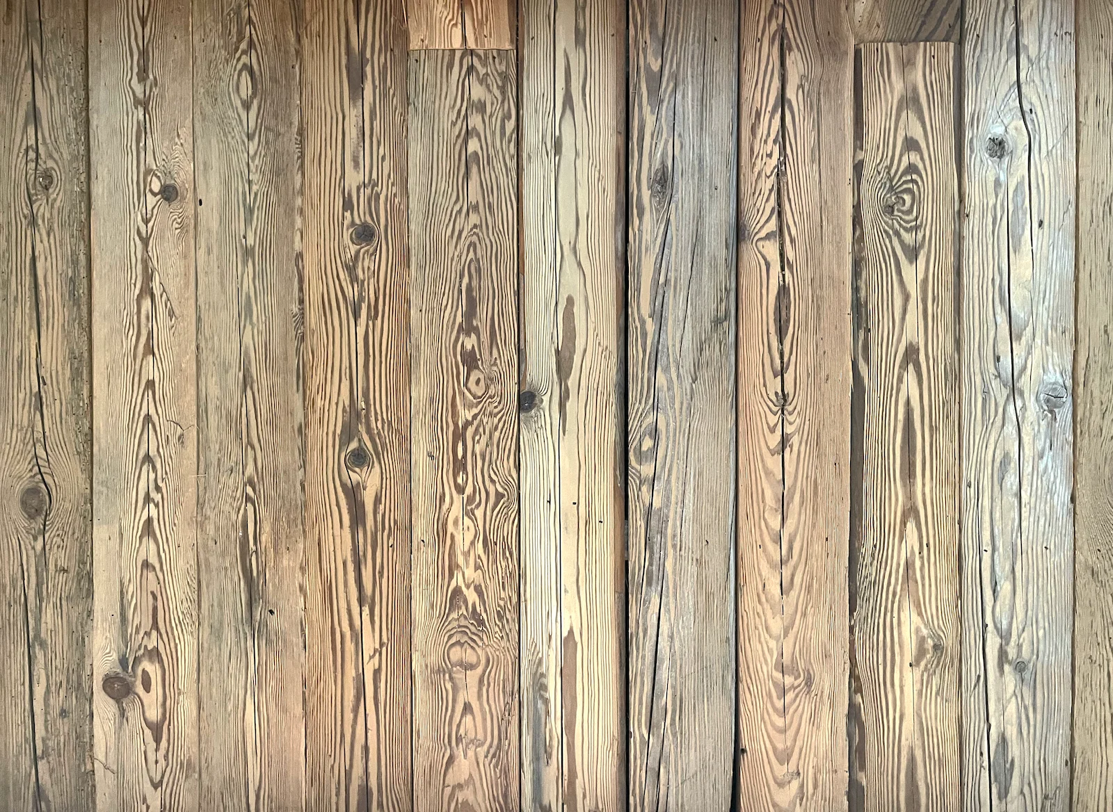Oak wood with natural patina and detailed grain pattern