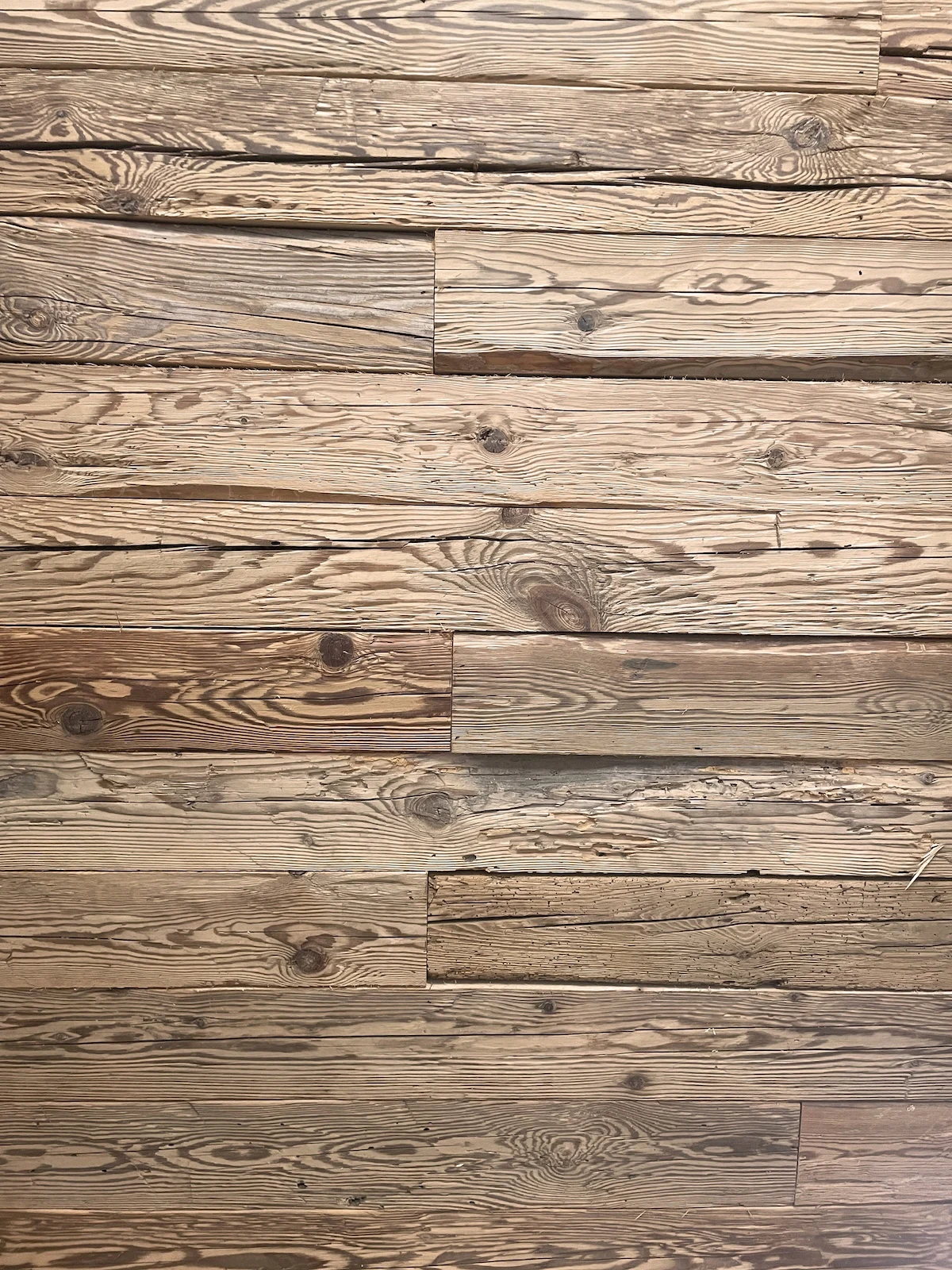 Oak wood with natural patina and detailed grain pattern