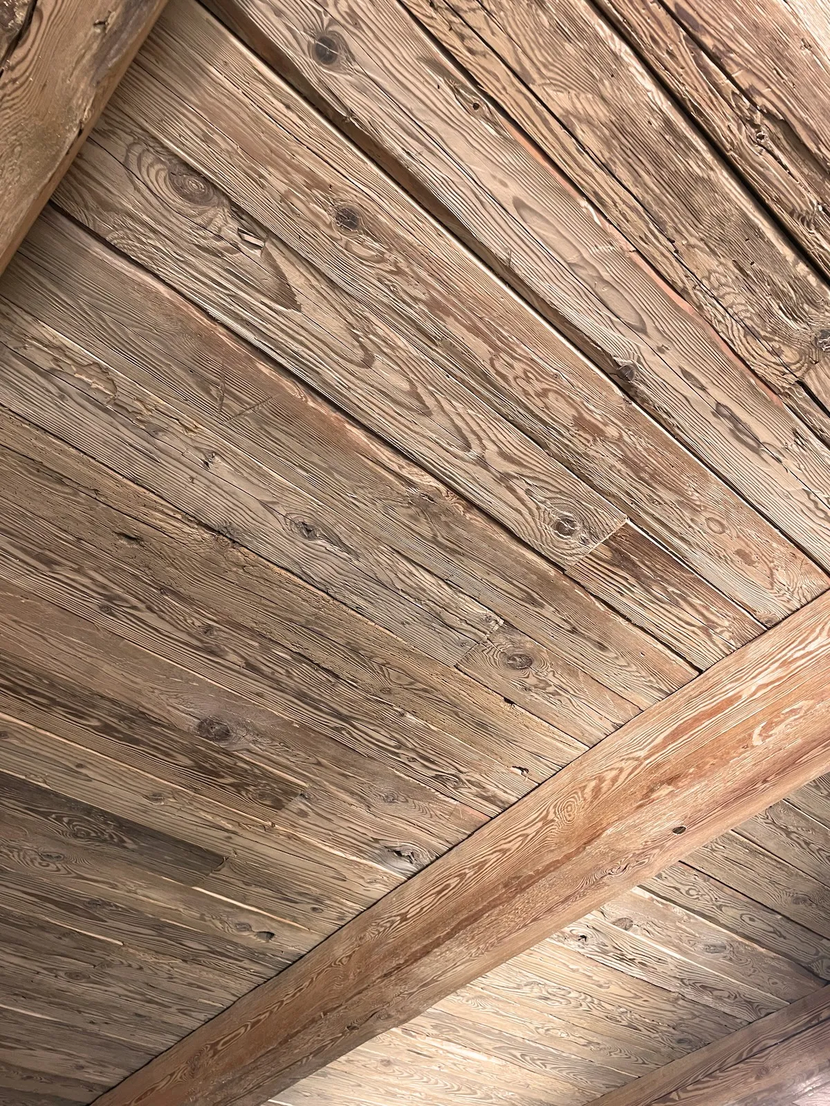Old oak planks with rustic texture and natural variation