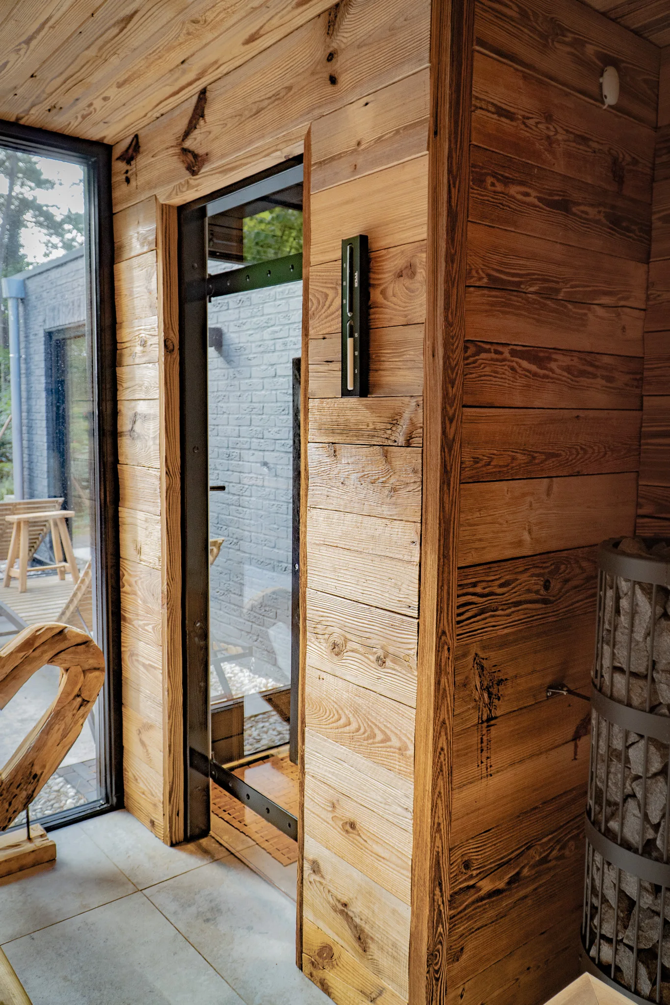 Oak wall panels with visible grain and soft color variation