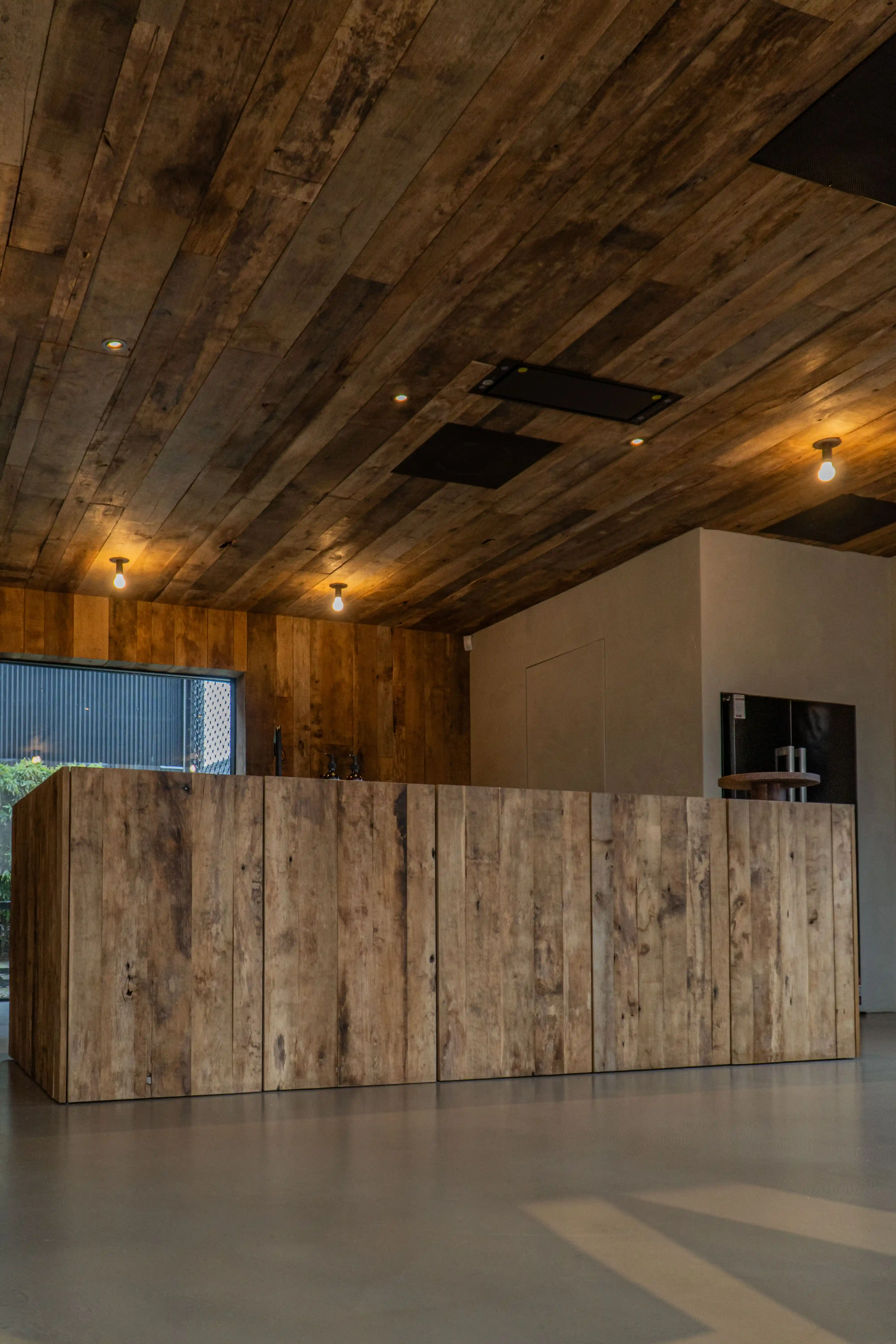 Old oak wood with natural cracks knots and character