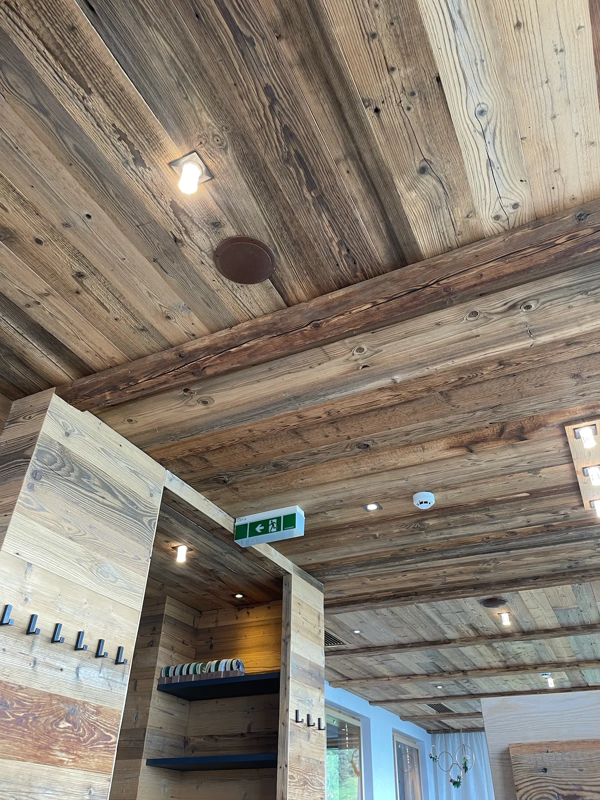 Oak wall panels with visible grain and soft color variation