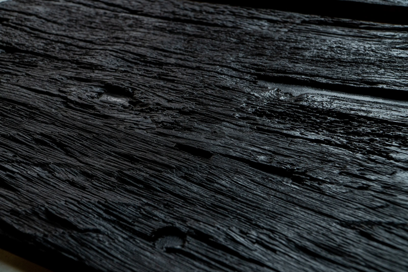 Interior wall with reclaimed oak panels and natural wood texture