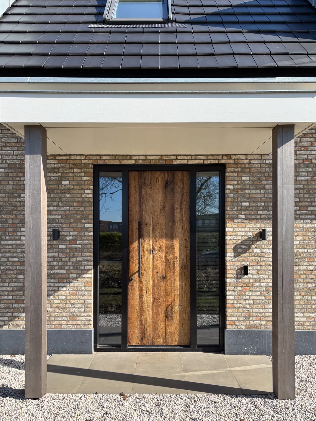 Custom-Made Reclaimed Oak Front Door